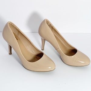 SM Beige Nude Heels Pumps Shoes 7.5